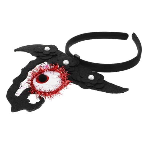 Toyvian Halloween Hexenhut Haarreif mit Augenförmiger Dekoration Einzigartiges Party Accessoire Bequemes Material für Damen Halloween Kostüm und Gruselige Festtagsstimmung von Toyvian