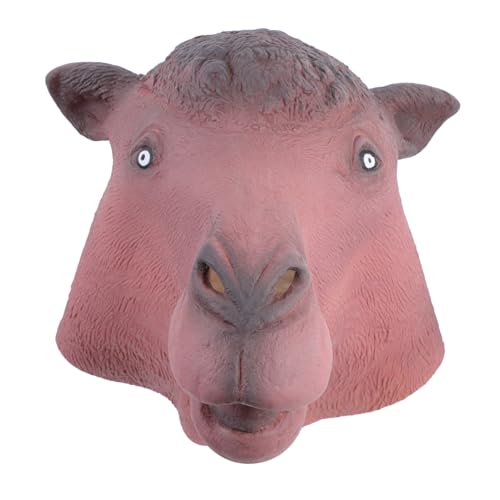 Toyvian Halloween Kamel Maske für Kostüm und Karnevalspartys Vollständig Bedeckte Tierkopf Cosplay Maske Leicht und Angenehm zu Gruselige Tiermaske für Unvergessliche Auftritte von Toyvian
