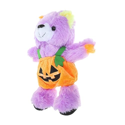 Toyvian Halloween Kürbis Bär Plüschspielzeug Niedliches Stofftier mit Details und Tragbar Deko für Halloween für Sammler von Toyvian
