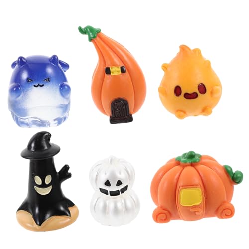 Toyvian Halloween Miniatur Figuren Teiliges Resin mit Transparenten Geistern und Kürbissen Mikro Landschaftsdeko für DIY Kristallkugel Zubehör Vielseitige Halloween Bastelornamente Toyvian Halloween Miniatur Figuren Teiliges Resin mit Transparenten Geistern und Kürbissen Mikro Landschaftsdeko für DIY Kristallkugel Zubehör Vielseitige Halloween Bastelornamente von Toyvian