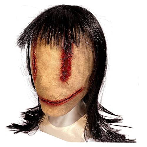 Toyvian Halloween Schreckliche Gesichtsmaske aus Kreative Teufelsmaske für Halloween Party Cosplay Dekoration Bequem und Langlebig für Unvergessliche Gruselmomente von Toyvian