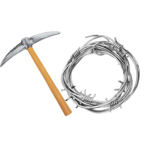 Toyvian Halloween-Streich-Requisiten-Set – 2-Teilige Realistische Silberne Kunststoffkette Und Set Für Kostümpartys Und Gruselige DIY-Dekorationen – Wiederverwendbares Halloween-Zubehör Toyvian Halloween-Streich-Requisiten-Set – 2-Teilige Realistische Silberne Kunststoffkette Und Set Für Kostümpartys Und Gruselige DIY-Dekorationen – Wiederverwendbares Halloween-Zubehör von Toyvian