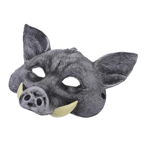 Toyvian Halloween Tiermaske Wildschwein Maske aus PU Material Langlebig und Sicher Cosplay Maske für Halloween Karneval Party Erwachsene Vielseitig Einsetzbar und Robust von Toyvian