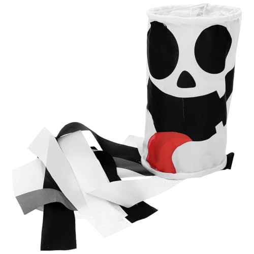Toyvian Halloween-Versorgung Halloween aussendeko Halloween gartendeko Gruselige Dekoration Halloween Decor Fahnenstange Flagge Tür-Halloween-Party-Dekoration Windsack im Innenhof Stoff von Toyvian
