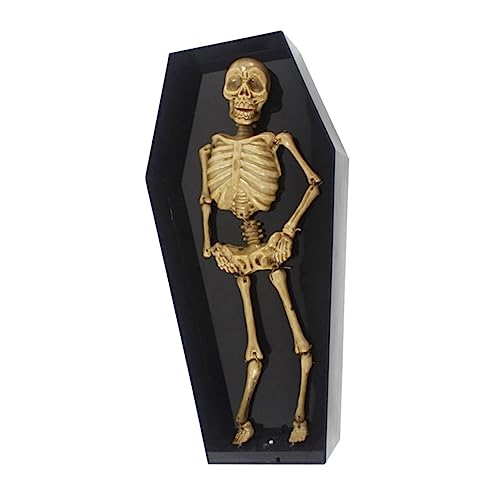 Toyvian Halloween elektrischer Sarg Halloween-Party-Requisite Tanzender Skelettsarg Halloween Gadget Halloween Costume Halloween Party Halloween-Gadget glowingtoy Black von Toyvian