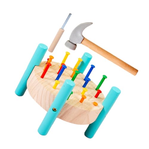 Toyvian Hammer mit Nagelbank Farbige Klopfplattform Handliches Montessori Lernspielzeug Hand Auge koordination und Kreativität für Kleinkinder Zuhause und Schule Toyvian Hammer mit Nagelbank Farbige Klopfplattform Handliches Montessori Lernspielzeug Hand Auge koordination und Kreativität für Kleinkinder Zuhause und Schule von Toyvian