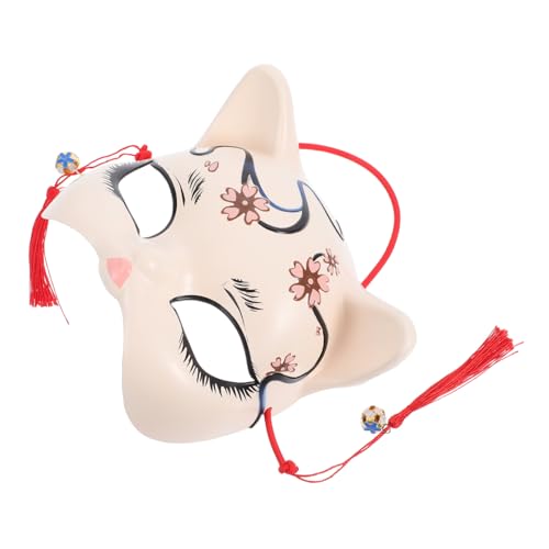 Toyvian Handgefertigte Japanische Katzenmaske für Erwachsene und Tierische Kostümaccessoire für Halloween Karneval und Bühnenaufführungen Toyvian Handgefertigte Japanische Katzenmaske für Erwachsene und Tierische Kostümaccessoire für Halloween Karneval und Bühnenaufführungen von Toyvian