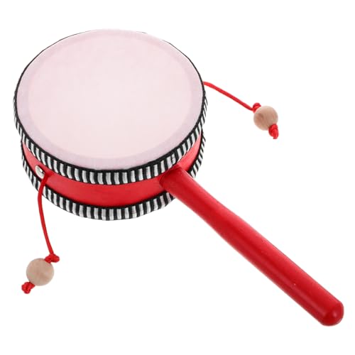 Toyvian Handheld Rasseltrommel aus Traditionelles Chinesisches Percussioninstrument Sichere Glatte Oberfläche Orff Instrument für Kleinkinder und Vorschulkinder von und Toyvian Handheld Rasseltrommel aus Traditionelles Chinesisches Percussioninstrument Sichere Glatte Oberfläche Orff Instrument für Kleinkinder und Vorschulkinder von und von Toyvian