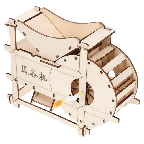 Toyvian Handkurbel Dreschmaschine Modell DIY Wissenschaftliches Experiment Kreatives Lernspielzeug Handbetriebene Dreschmaschine Bausatz für Technikförderung von Toyvian