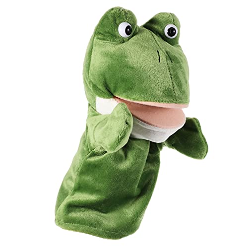 Toyvian Handpuppe Tierfigur mit Beweglichem Mund Weiches Plüschtier für Erwachsene Interaktives Lernspielzeug für Eltern Junge Mädchen Spiele und Theateraufführungen Vielseitig Einsetzbar von Toyvian