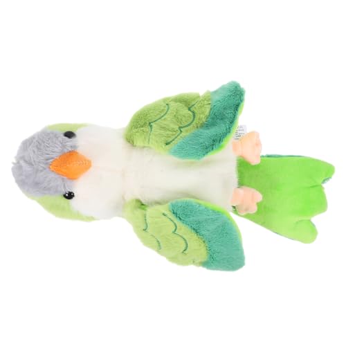 Toyvian Handpuppenspielzeug Vogel Stofftier Vogelspielzeug Für Sittiche Fingerpuppen Papageienspielzeug Für Papageienpuppe Vogelpuppe Kleine Papageienspielzeuge Tierpuppe Plüsch von Toyvian