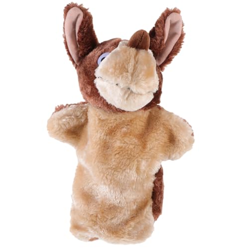 Toyvian Handpuppentheater Bühne Handschuhe (Big Bad Wolf) Emuliertes Tierspielzeug Puppen Lernspielzeug Kuscheltier Wolf Tierpuppen Tierisches Handpuppenspielzeug Baumwolle von Toyvian