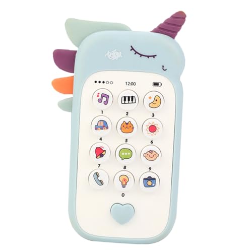 Toyvian Handy Für Telefonspielzeug Zum Frühen Lernen -handyspielzeug Musik Klingt Musik Telefon So Tun, Als Telefonieren Babyphone Sky-Blue Plastik von Toyvian