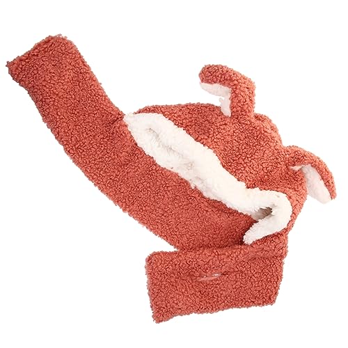 Toyvian Hasenmütze Kostüm-requisite Bewegliche Hüte Mit Hasenohren Hasenkostüm Plüschmütze Haustierhut Mini-zylinder-stirnbänder Tierhüte Partyhut-requisite Rot Lammwolle von Toyvian