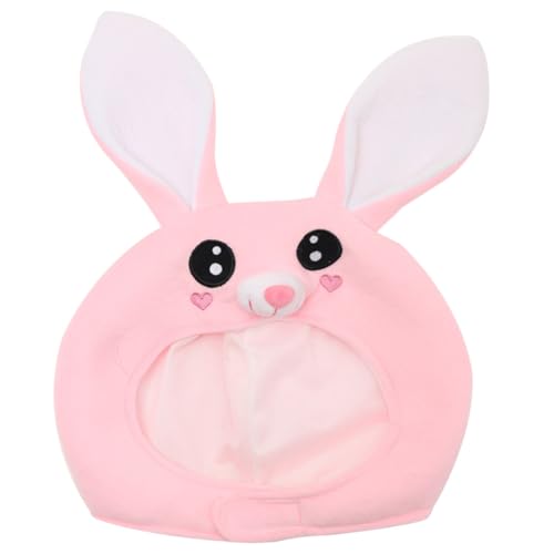 Toyvian Hasenohren Kopfbedeckung Halloween-Kopfbedeckung Mütze Performance-Stirnband Wolf kappe weihnachtskopfbedeckung Karnevals-Foto-Requisite festliche Kopfbedeckung Plüsch Rosa von Toyvian
