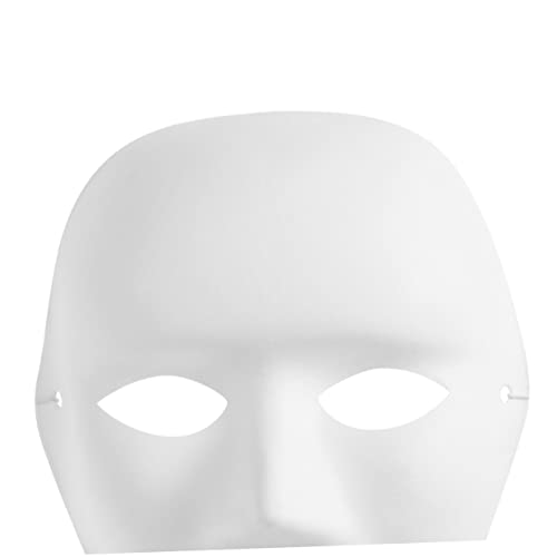 Toyvian Herren DIY Malmaske aus Leere Porträtmaske für Kreative Farbgestaltung Malmaske für Erwachsene Kostümpartys und Maskeraden von Toyvian