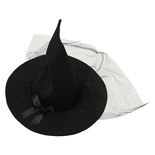 Toyvian Hexenhut für Halloween Stylischer Faltendesign Hexenhut für Damen Hautfreundlich und Bequem für Kostümpartys und von Toyvian