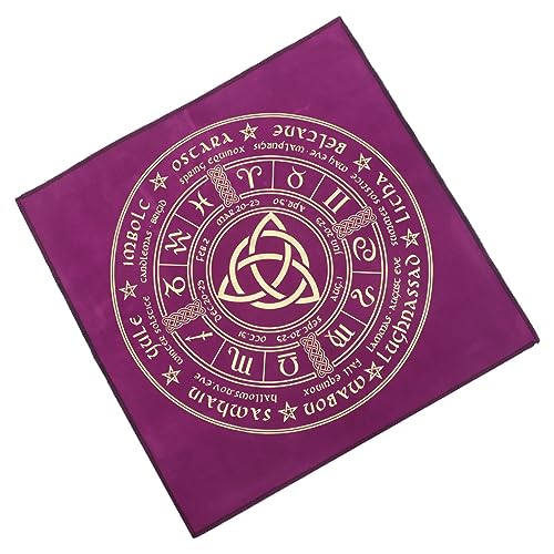 Toyvian Hexentuch Dekoratives Tarottuch Zubehör Für Den Weissagung Tischdecke Requisite Weissagung Wicca Wandteppich Tarot-Spiel-wahrsagerei-tischdecke Stoff Violett Fein Kartenmatte Toyvian Hexentuch Dekoratives Tarottuch Zubehör Für Den Weissagung Tischdecke Requisite Weissagung Wicca Wandteppich Tarot-Spiel-wahrsagerei-tischdecke Stoff Violett Fein Kartenmatte von Toyvian