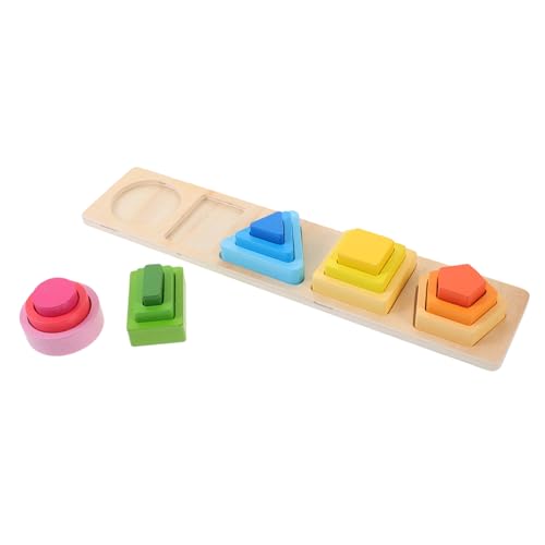 Toyvian Holz Geometrische Sortierblöcke Montessori Lernspielzeug für Kleinkinder Vielseitiges Form Zuordnungsspiel Feinmotorik Kreativität und Kognitiven Fähigkeiten von Toyvian