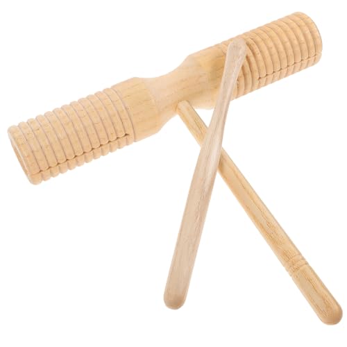 Toyvian Holz Guiro-schlaginstrument Mit Stock Für Junge Mädchen Anfänger Percussion Musikinstrument Leicht Und Tragbar Für Musikunterricht Und Bandauftritte von Toyvian