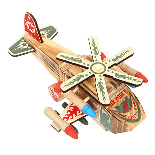 Toyvian Holz Krieger Hubschrauber holzspielzeug Retro Rustikale Holzdekoration Vintage Holzspielzeug Flugzeuge Tischdekoration aus Holz Miniatur-Flugzeugmodell Toyvian Holz Krieger Hubschrauber holzspielzeug Retro Rustikale Holzdekoration Vintage Holzspielzeug Flugzeuge Tischdekoration aus Holz Miniatur-Flugzeugmodell von Toyvian
