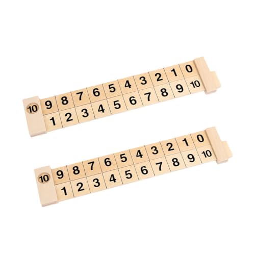 Toyvian Holz Mathematik Ruler Lernspielzeug Für Mathematische Lehrhilfe Für Vorschulkinder Und Grundschüler Holzspielzeug Rechenfähigkeiten von Toyvian