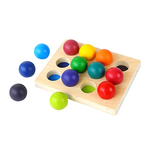 Toyvian Pädagogisches Regenbogen-sortierbrett-Spielzeug Für Kleinkinder Kognitives Lernspielzeug Für Jungen Und Mädchen von Toyvian