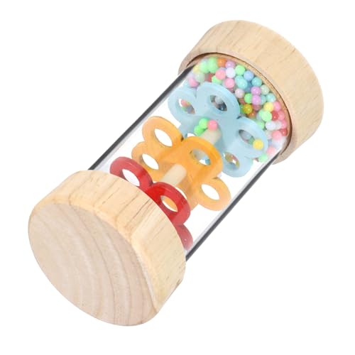 Toyvian Holz Regenmacher Kognitive Musikinstrument Simulation mit Sanftem Regengeräusch Fördert Greiffähigkeit und Auditive Entwicklung Langlebig und Sicher für Junge Mädchen von Toyvian