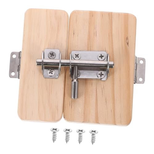 Toyvian Holz Türverschluss Lernspielzeug Busy Board Pädagogisch Wertvolles Holzspielzeug für Kleinkinder Sensorisches DIY Zubehör Sicher und Langlebig Fördert Kognitive Fähigkeiten von Toyvian