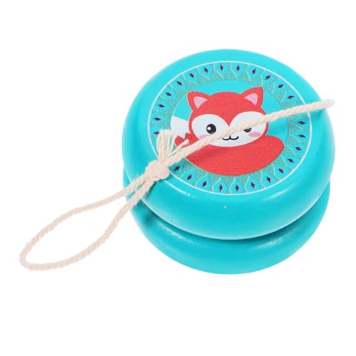 Toyvian Holz Yo Yo für Anfänger mit Tiermuster Fuchs Langlebiges Tragbares Outdoor für Fingerfertigkeit und Hand Augen Koordination Lernspielzeug für Mädchen von Toyvian