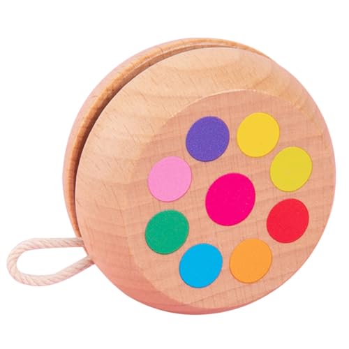 Toyvian Junge Mädchen Schnurball Spielzeug Für Hand-Augen-koordination Runde Holz Fingertip Pädagogisches Lernspielzeug Leicht Zu Für Junge Mädchen von Toyvian