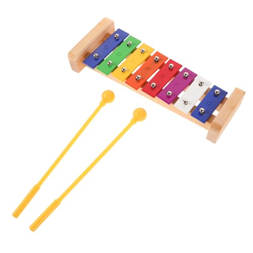 Toyvian Holz xylophon Töne mit Farbigen Noten für Montessori Orff Schlaginstrument Kinderfreundlich mit Abgerundeten Kanten Klarer Klang Pädagogisches Musikspielzeug für Vorschulkinder von Toyvian
