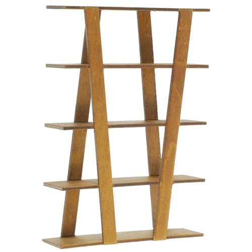 Toyvian Miniaturmöbel Für Puppenhaus Filigrane Mini-hausdekor Aufbewahrungsständer Aus Holz Hübsches -Accessoire Dekoratives Spielzeug Für Junge Mädchen von Toyvian