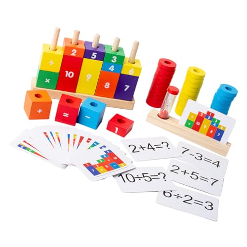 Toyvian Holzbausteine Lernspielzeug Zahlenrechnen Pädagogisches Mathematikspiel für Vorschulkinder Robust Farbige Zahlen und Rechensymbole Sicher und Handfreundlich für Kindergarten und Toyvian Holzbausteine Lernspielzeug Zahlenrechnen Pädagogisches Mathematikspiel für Vorschulkinder Robust Farbige Zahlen und Rechensymbole Sicher und Handfreundlich für Kindergarten und von Toyvian