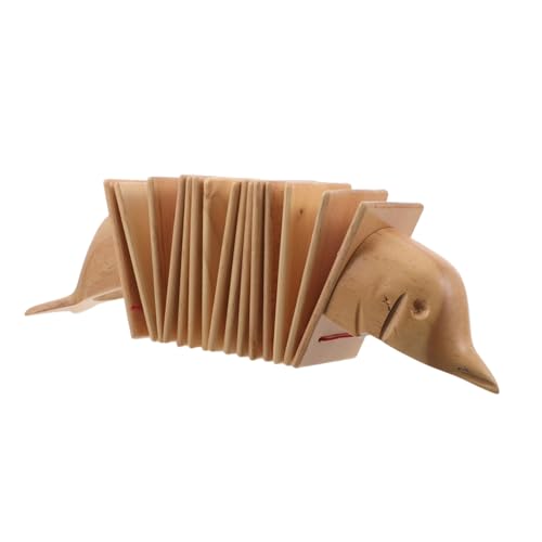 Toyvian Holzklapper Delfinform Percussion Instrument für Kleinkinder Ergonomisch Geformt Sicher für Rhythmusübungen im Kindergarten Hause Pädagogisches Musikspielzeug von Toyvian