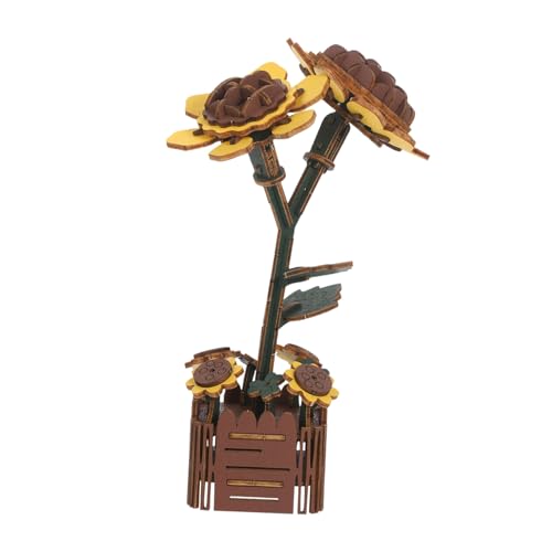 Toyvian Holzrätselblumen Holzkunst -Assembler -Kit Sonnenblumen 3D -Rätsel Blume zusammengebaut Holzhandwerk Sonnenblumen-Puzzle Handsmontierte Holzblume Topfholzmodell -Kit hölzern Toyvian Holzrätselblumen Holzkunst -Assembler -Kit Sonnenblumen 3D -Rätsel Blume zusammengebaut Holzhandwerk Sonnenblumen-Puzzle Handsmontierte Holzblume Topfholzmodell -Kit hölzern von Toyvian