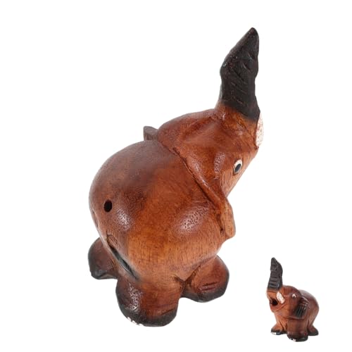 Toyvian Holzspielzeug Blasinstrument Tierklangnachahmer für Robustes Hölzernes Tierrufer Elefantengeräuschen Interaktives Musikspielzeug und Handgefertigtes Geschenk von Toyvian