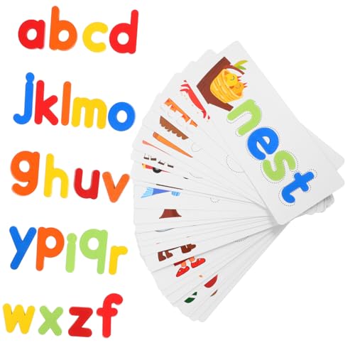 Toyvian Holzspielzeug Buchstabenpuzzle Teiliges Alphabet Lernspiel zum Englisch Schreiben Lernspielzeug Frühförderung Eltern Junge Mädchen Interaktion Kognitive Toyvian Holzspielzeug Buchstabenpuzzle Teiliges Alphabet Lernspiel zum Englisch Schreiben Lernspielzeug Frühförderung Eltern Junge Mädchen Interaktion Kognitive von Toyvian
