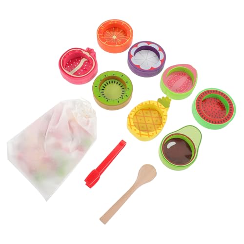 Toyvian Holzspielzeug Farbklassifizierung mit Früchtemotiv Pädagogisches Sortierspiel für Kleinkinder Fördert Feinmotorik Farberkennung Hand Auge Koordination für Kindergarten und Frühe von Toyvian