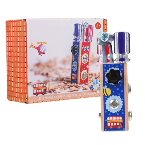 Toyvian Holzspielzeug Schraubenspielzeug für Frühe Bildung Kreatives Lernspielzeug aus Holz für Jungen und Mädchen zur Entwicklung der Motorik und Intelligenz Toyvian Holzspielzeug Schraubenspielzeug für Frühe Bildung Kreatives Lernspielzeug aus Holz für Jungen und Mädchen zur Entwicklung der Motorik und Intelligenz von Toyvian