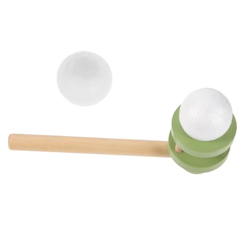 Toyvian Holzspielzeug Schwebe Ball Bunte Balance für Motorische Hand Auge koordination Eltern Junge Mädchen Spiel Partygeschenk für Jungen und Mädchen Grün von Toyvian