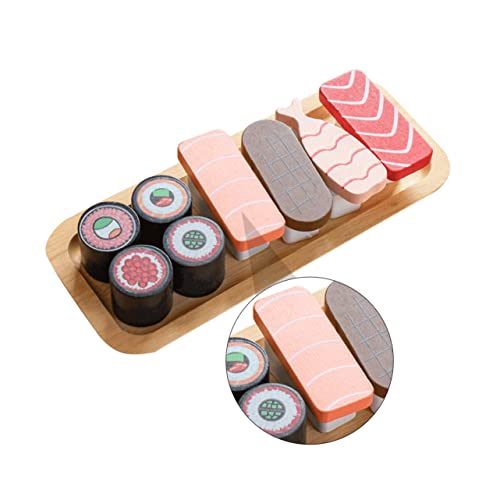 Toyvian Holzspielzeug Sushi Realistische Simulation Glatte Oberfläche Langlebig und Geruchsneutral Kreatives Küchenspielzeug für Jungen und Mädchen als Foto Requisiten und Dekoration Toyvian Holzspielzeug Sushi Realistische Simulation Glatte Oberfläche Langlebig und Geruchsneutral Kreatives Küchenspielzeug für Jungen und Mädchen als Foto Requisiten und Dekoration von Toyvian