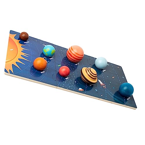 Toyvian Holzspielzeug Teiliges Planet Puzzle Lernspielzeug für Montessori Solar System Modell Motorikspielzeug zur Frühkindlichen von Kreativität und Formenerkennung Toyvian Holzspielzeug Teiliges Planet Puzzle Lernspielzeug für Montessori Solar System Modell Motorikspielzeug zur Frühkindlichen von Kreativität und Formenerkennung von Toyvian