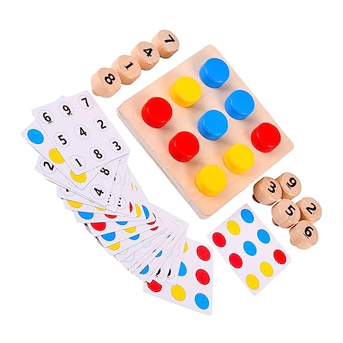 Toyvian Holzspielzeug Zum Anziehen Von Schrauben Lernspielzeug Hand Augen Koordination Und Farben Erkennen Pädagogisches Für Kleinkinder Und Vorschulkinder von Toyvian