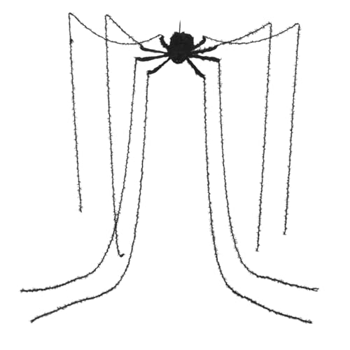 Toyvian Horror dekorative Spinne Halloween-Spinnendekorationen Realistische Halloween -Spinnendekoration Spukhaus Spider Party Riesenspinnenpartydekoration Spukhaus Spinne Plüsch Schwarz von Toyvian