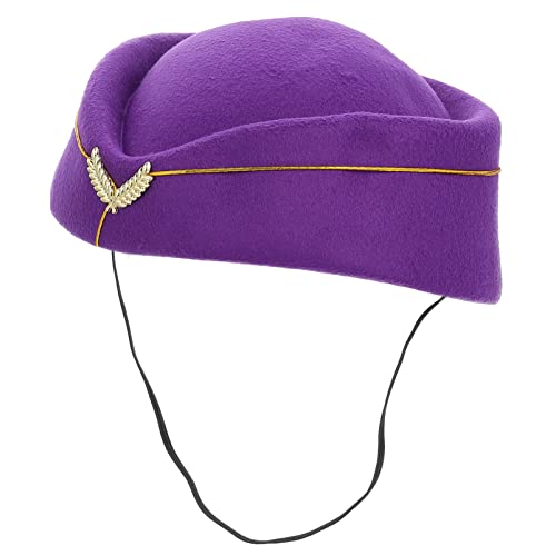 Toyvian Hut Stewardess Baskenmütze Flugbegleiter Verkleiden Sich Pilotenflughut Kapitänsmütze Der Fluggesellschaft Pilotenmütze Flugbegleiterin Gefühlt Britisch Violett Performance-kostüm Toyvian Hut Stewardess Baskenmütze Flugbegleiter Verkleiden Sich Pilotenflughut Kapitänsmütze Der Fluggesellschaft Pilotenmütze Flugbegleiterin Gefühlt Britisch Violett Performance-kostüm von Toyvian