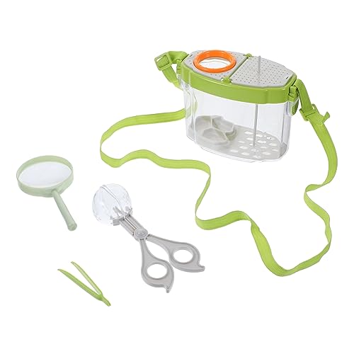 Toyvian Insektenfänger mit Lupe Pinzette und Beobachtungsbox Edukatives Outdoor Entdeckerspielzeug für Naturerkundung und Insektenbeobachtung Wissenschaftsspielzeug von Toyvian