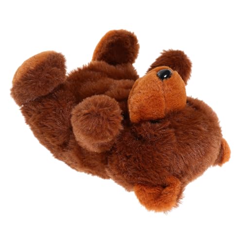 Toyvian Interaktive Bär Handpuppe aus Plüsch Cartoon Tierhandspielzeug für Kreatives Geschichtenerzählen Fördert Feinmotorik und Eltern Junge Mädchen Bindung Weiches Stofftier für von Toyvian