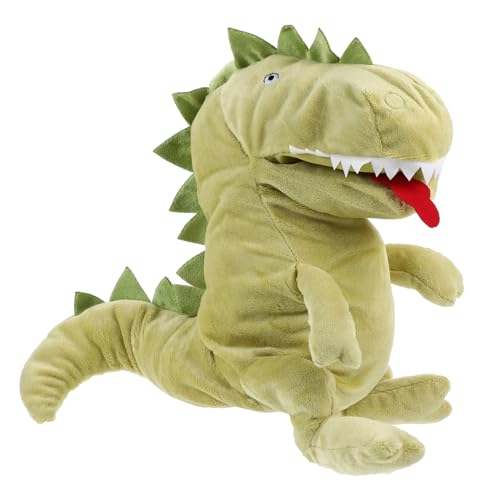 Toyvian Interaktive Dinosaurier Handpuppe Plüsch Tiermodell mit Beweglichem Mund Lustiges für Erwachsene Pädagogisches Handspielzeug Kreativität und Kommunikation von Toyvian