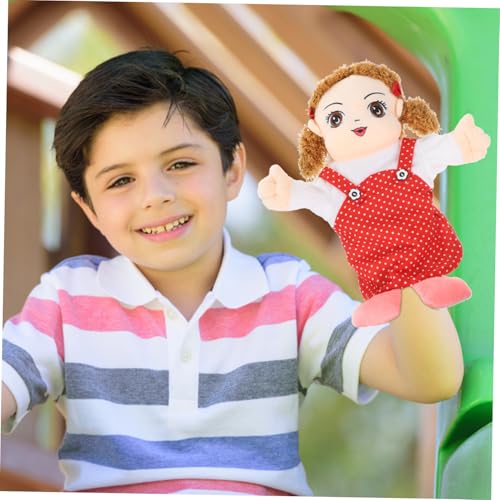 Toyvian Interaktive Handpuppe aus Weichem Plüsch für Lebensechte Figur mit Leuchtenden Farben Hautfreundliches Material für Rollenspiele und Puppentheater Fördert Eltern Junge von Toyvian